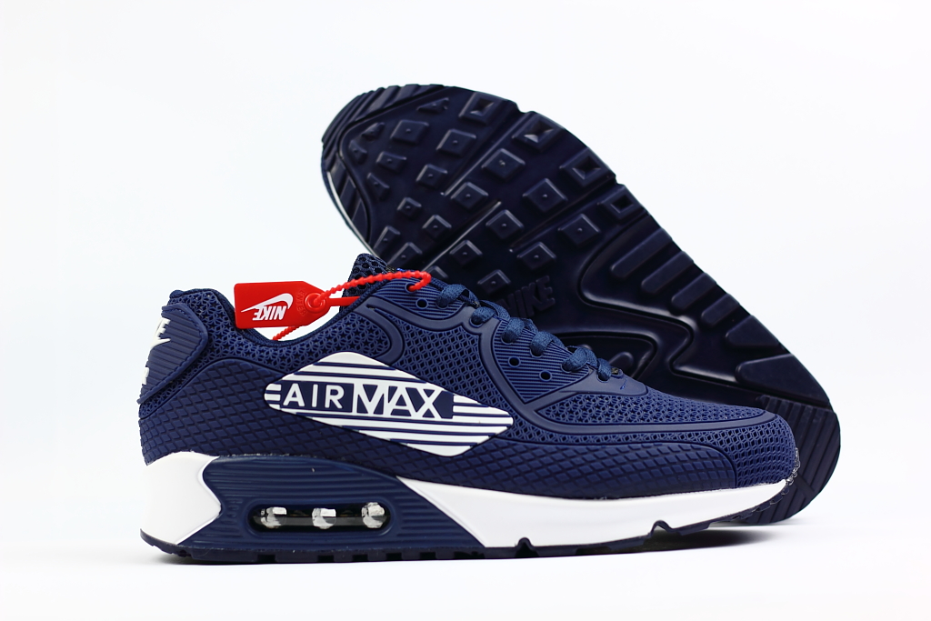 Supreme Nike Air Max 90 Nano Drop Plastic Blue White Shoes - Click Image to Close